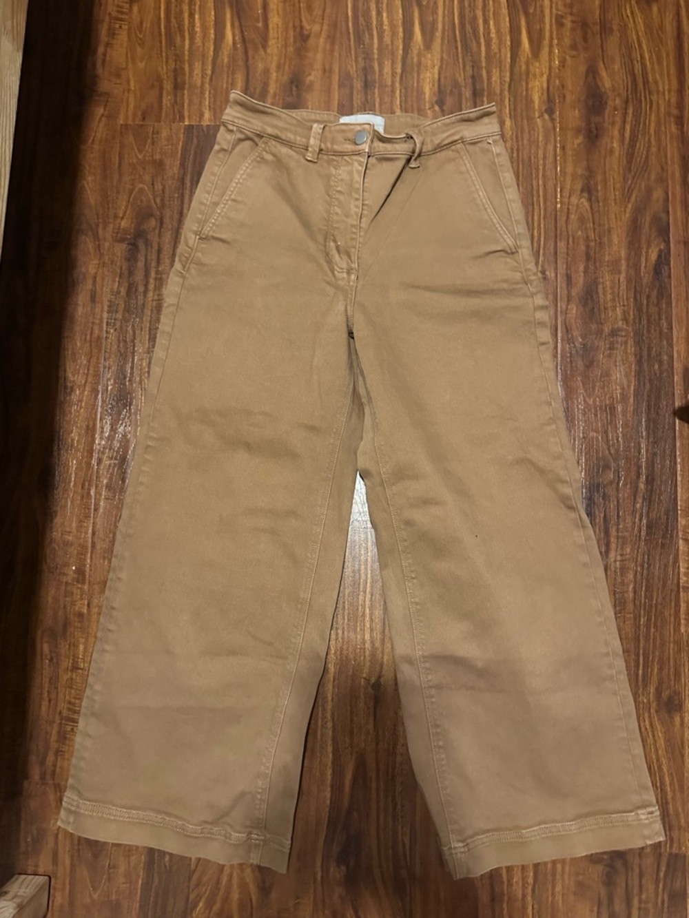 Everlane Brown High-Rise Wide Leg Pants